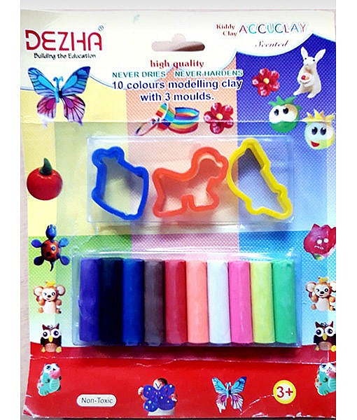 Play dough set with 3 moldss