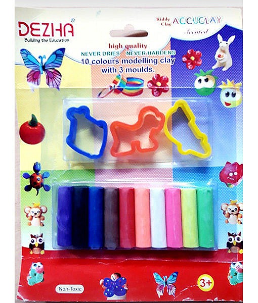 Play dough set with 3 moldss