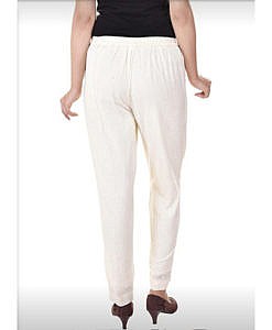 Women cotton pants with both side pockets
