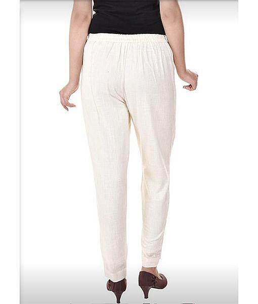 Women cotton pants with both side pockets