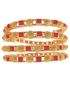 Gold plated Metal Kada bangles