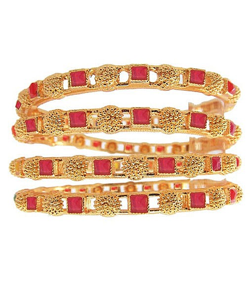 Gold plated Metal Kada bangles