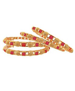 Gold plated Metal Kada bangles