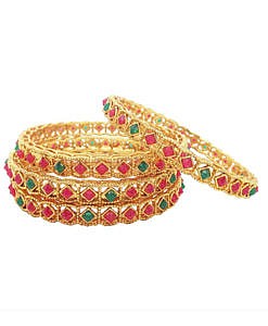 Gold plated Metal Kada bangles