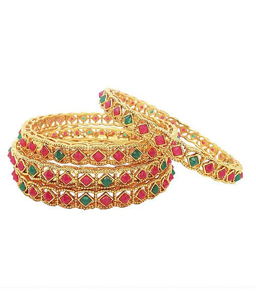 Gold plated Metal Kada bangles