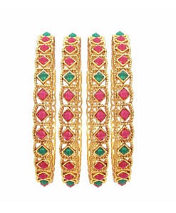 Gold plated Metal Kada bangles