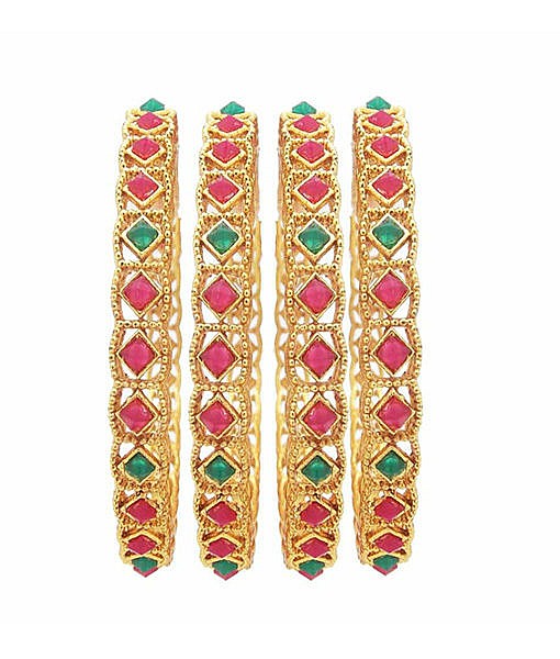 Gold plated Metal Kada bangles