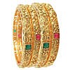 Gold plated Metal Kada bangles