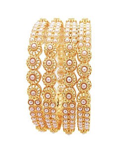 Gold plated Metal Kada bangles