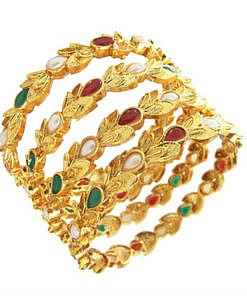 Gold plated Metal Kada bangles