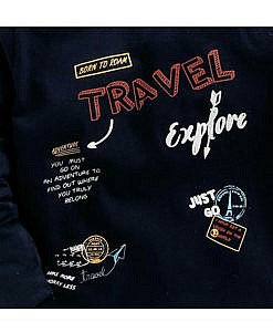 Navy Blue Kids Cotton T shirt
