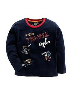 Navy Blue Kids Cotton T shirt