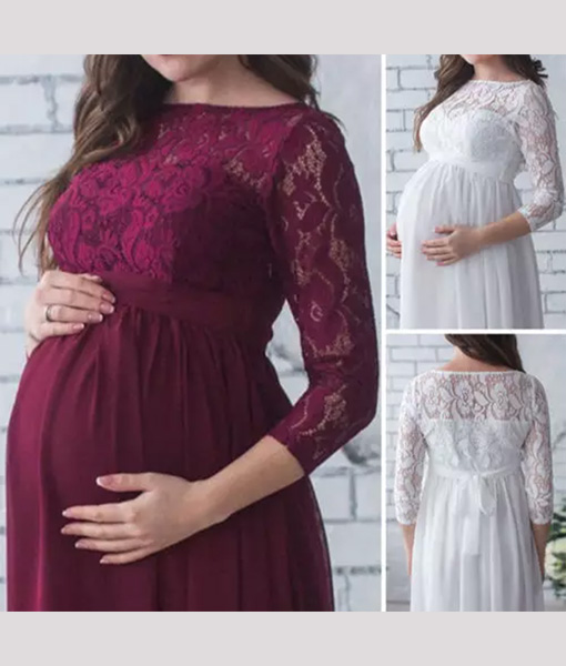Buy Glamorous Grey Maternity Dress | Maternity Gowns Online – The Mom Store
