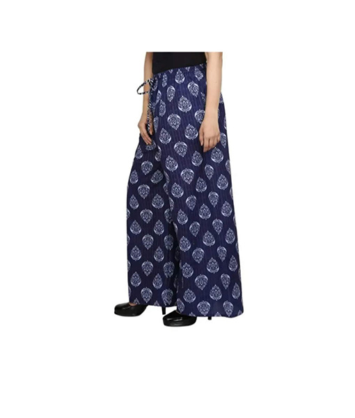 Blue Cotton Printed Pants By Estonished | ESTPODPZ008 | Cilory.com