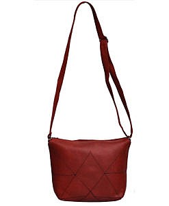 PU leather sling bag RED
