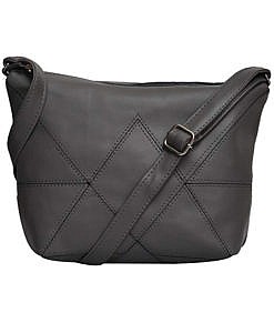 PU leather sling bag GREY