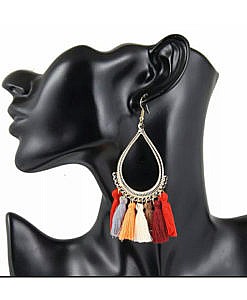 Tassel earrings multi colour E0266