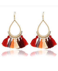 Tassel earrings multi colour E0266
