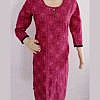 Pink cotton printed kurti