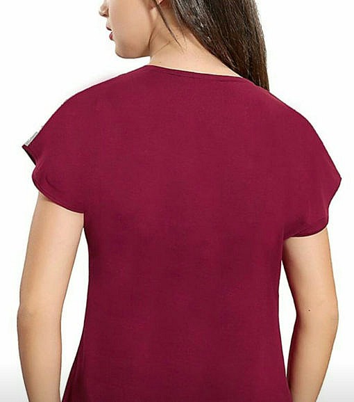 Maroon feeding nursing top