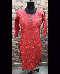 Feeding nursing kurti with vertical zip on both sides