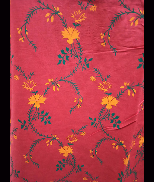 Gajri red floral feeding nursing kurti with vertical zip 