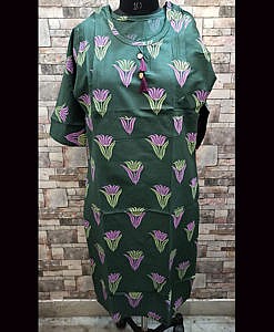 Feeding nursing kurti with vertical zip on both sides