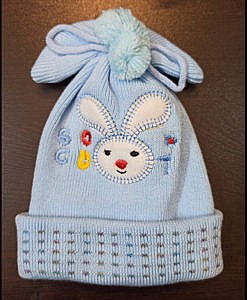 Bunny woolen cap for babies