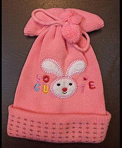 Bunny woolen cap