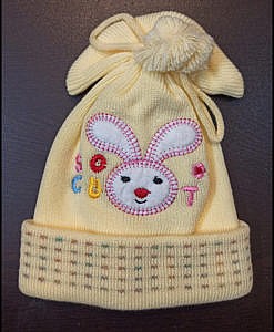 Bunny woolen cap
