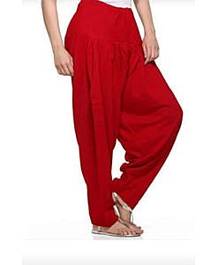 Red women woolen salwar