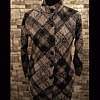 Knitted woolen winter warm coat