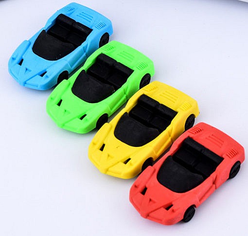 Kids return gift car eraser