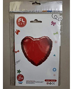 18 Inch red foil balloon