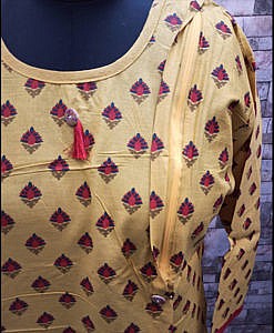 Feeding nursing kurti with vertical zip on both sides