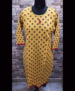 Feeding nursing kurti with vertical zip on both sides