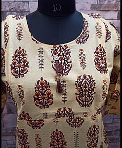 Feeding nursing kurti with vertical zip on both sides