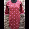 Pink feeding nursing kurti with vertical zip on both sides