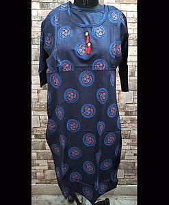 Feeding nursing kurti with vertical zip on both sides