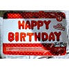 Happy Birthday alphabet foil balloons red