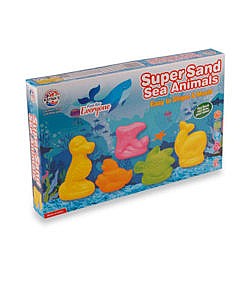 Super sand playing sand sea animals