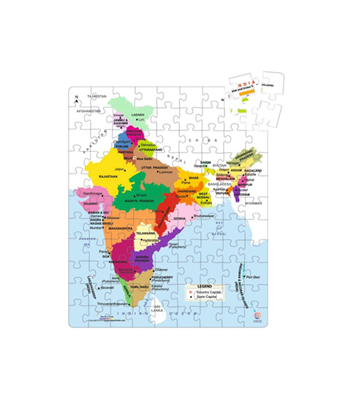 India Map 99 piece Puzzle 