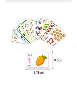 Kids Flash Cards Alphabet, Numbers, Animals, Fruits