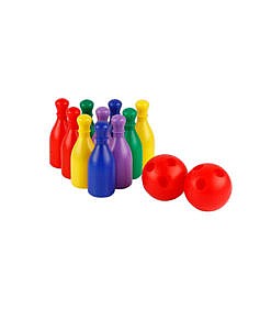 Small bowling toy set