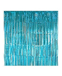 Foil fringe curtain (Blue)