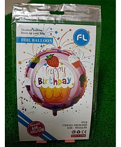 Happy Birthday round foil balloon
