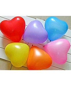 Heart Shape Balloons (Pack Of 10)