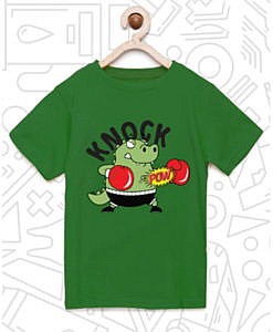 Kids Cotton Green Crock Knock T Shirt