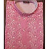 Pink Boys Cotton Ethnic Wear Kurta Payjama With Chikan Embroidery