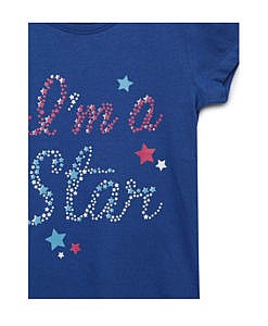 Blue I Am A Star T shirt For Girls